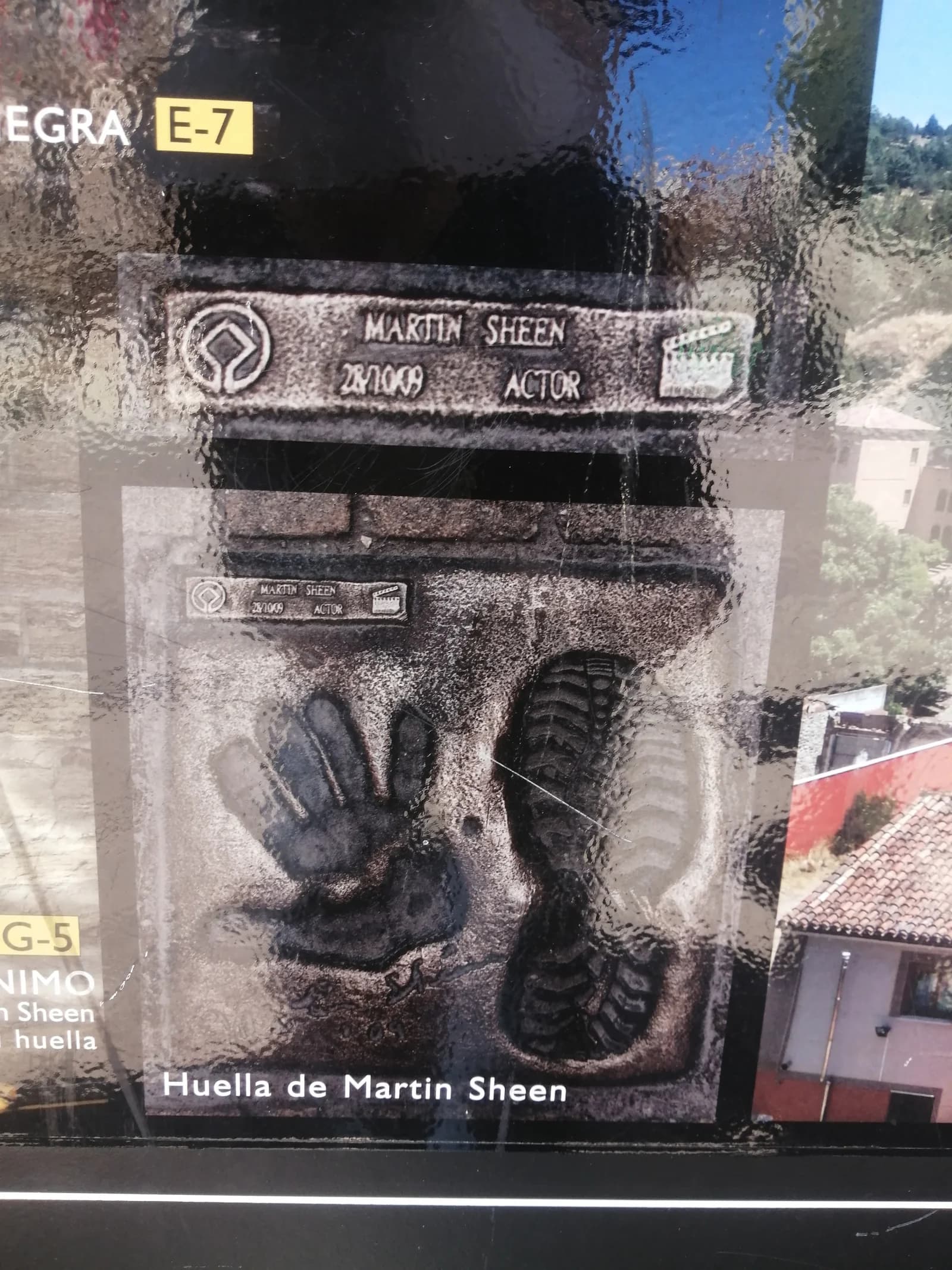 Martin Sheen 手印紀念牌