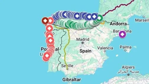 Camino Stamps 朝聖印章地圖